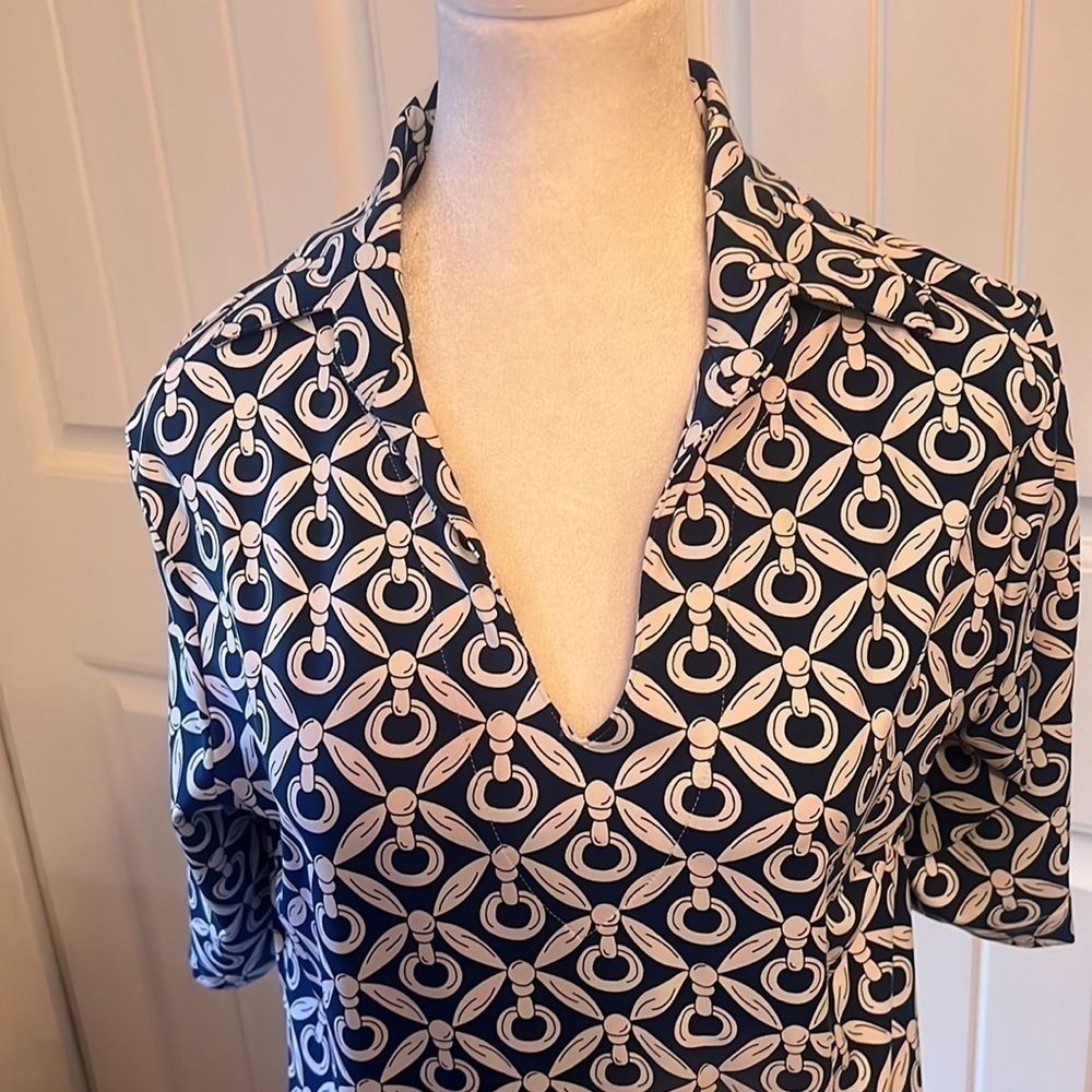 Tabi Womens blue and white dress size medium - Picture 2 of 7